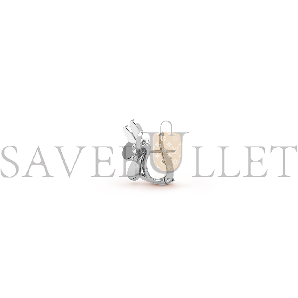 VAN CLEEF ARPELS FRIVOLE EARRINGS, SMALL MODEL - WHITE GOLD, DIAMOND  VCARD80200